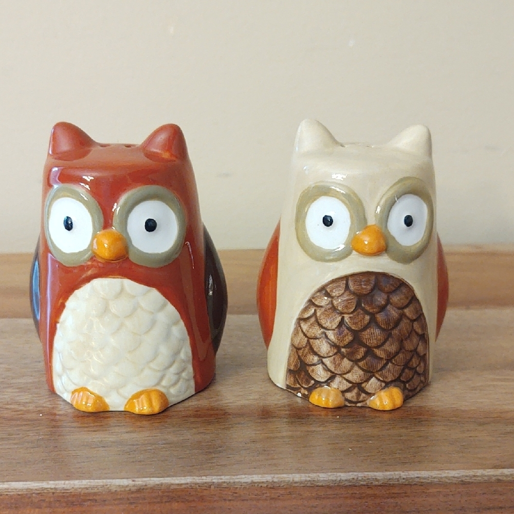 Owl Salt and Pepper Shakers